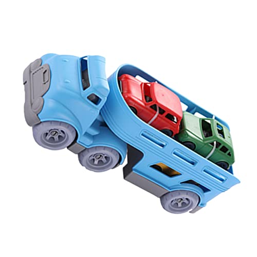 Toyvian 1 Satz Trägheitsspielzeugauto Fahrzeugmodell Zurückziehen Reibungsbetriebenes Truck-Spielzeug Mini-Fahrzeug-Spielzeug Großes LKW-Spielzeug Abs Kind Puzzle Sanitärfahrzeug von Toyvian
