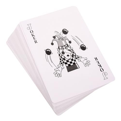 Toyvian 1 Satz Übergroße Pokerkarten Jumbo-Poker Extra Große Spielkarten Brettspiel-Poker Supergroße Spielkarten Jumbo-deckkarten Riesige Pokerkarten Riese Papier Unterhaltungskarte von Toyvian