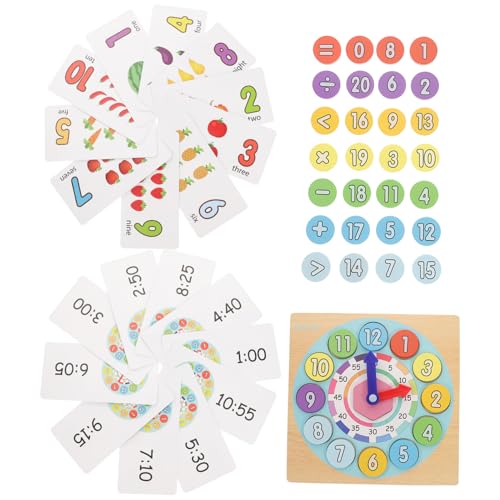 Toyvian Digitaluhr-Spielzeug Für Kinder Mathematik-lernspielzeug Für Kinder Stapel- Und Formsortierspielzeug Für Die Frühe Entwicklung von Toyvian