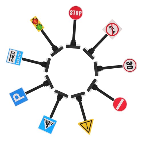 Toyvian Pädagogisches Verkehrszeichen Ampeln Kunststoff Bausteine Spielzeug Für Kleinkinder Toyvian Pädagogisches Verkehrszeichen Ampeln Kunststoff Bausteine Spielzeug Für Kleinkinder von Toyvian