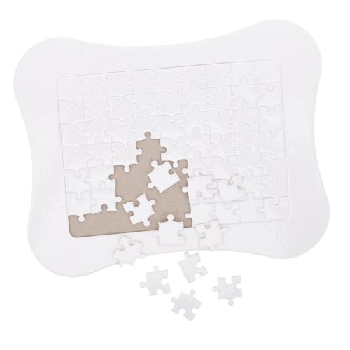 Toyvian 1 Satz Wärme Übertragungs Puzzle Sublimationspuzzle Puzzle-heißpresse Transferdruck-bastelpuzzle Puzzleteile Basteln Leere Rätsel Weiß Papier Persönlichkeit Verbrauchsmaterial Kind von Toyvian