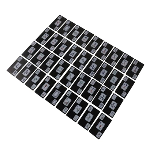 Toyvian 1 Satz Wasserdichtes Papier Mahjong Plakat Poker Karte Party Oh Klein Decks Spielversorgung Requisiten Für Reisespiele Requisiten Für Reisetischspiele PVC von Toyvian