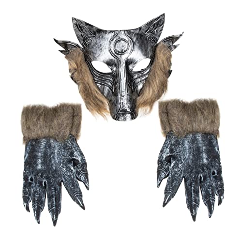 Toyvian 1 Satz Wolfsmaske Wolf Kostüm für Erwachsene Wolf Kostüm Maske Halloween-Kostümmasken halloween dekoration halloween-dekoration Cosplay-Maske karnevalsparty zubehör Plüschtuch von Toyvian
