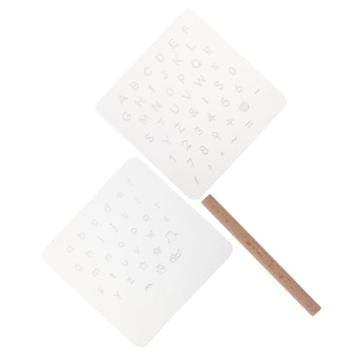Toyvian 1 Set Retro Zahlen Buchstaben Stempel Kit Für Leder Stanzwerkzeug Prägeset von Toyvian