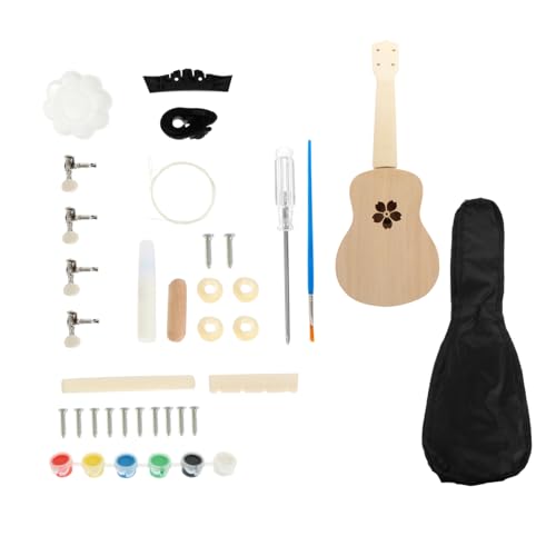 Toyvian 1 Satz Zusammenbau der Ukulele kinderinstrumente musikinstrumente Musikinstrument für Music Instruments for Verspieltes Ukulele-Kit Ukulele selber Machen Linde von Toyvian