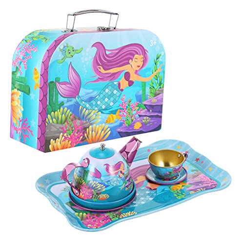 Toyvian 1 Satz -teeservice Teeset Spielsachen Spielzeuge Kinderspielzeug Meerjungfrau Spielhaus Hausspielzeug Colorful Weißblech Toyvian 1 Satz -teeservice Teeset Spielsachen Spielzeuge Kinderspielzeug Meerjungfrau Spielhaus Hausspielzeug Colorful Weißblech von Toyvian