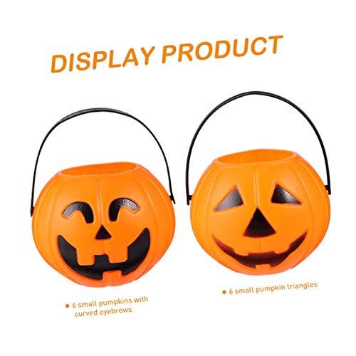 Toyvian 1 Set 12 Stücke Kürbis Candy Eimer Scary Kleine Orange Kunststoff Halloween Dekorationen Toyvian 1 Set 12 Stücke Kürbis Candy Eimer Scary Kleine Orange Kunststoff Halloween Dekorationen von Toyvian