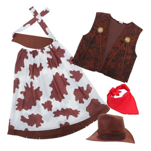 Toyvian 1 Set Cowgirl-kostüm Für Mädchen: Piraten-verkleidung Für Kinder – Geburtstag, Halloween, Party, Cosplay, Western-outfit, Weste, Film, Rollenspiel, Renaissance-zubehör Toyvian 1 Set Cowgirl-kostüm Für Mädchen: Piraten-verkleidung Für Kinder – Geburtstag, Halloween, Party, Cosplay, Western-outfit, Weste, Film, Rollenspiel, Renaissance-zubehör von Toyvian