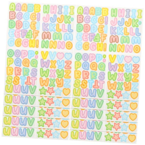 Toyvian 1 Set Englische Alphabet Aufkleber Cartoon Aufkleber Wasserfeste Aufkleber Für Wasserflaschen Mülleimer Aufkleber Alphabet Aufkleber Zum Basteln Tagebuch Zubehör DIY 10 von Toyvian