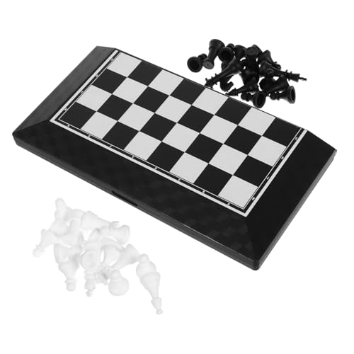 Toyvian 1 Set Faltbares Schachbrett Tischschach Taschenschach Reisespiele Für Erwachsene Chinesisches Damespiel Lustige Tischschachbrettspiele Schachbrett Für Faltschachbrett von Toyvian