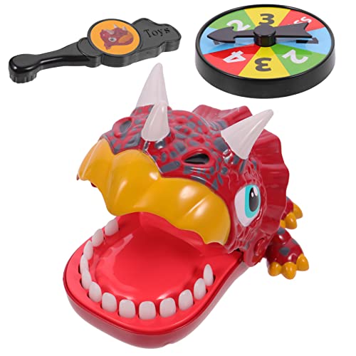 Toyvian 1 Set Fingerbeißspielzeug Dinosaurier Beißfinger Plüsch Fingerbeiß Dinosaurier Zahn Reisespielzeug Tiere Figuren Dinosaurier Roboter Sensorisches Kunststoff Rot von Toyvian