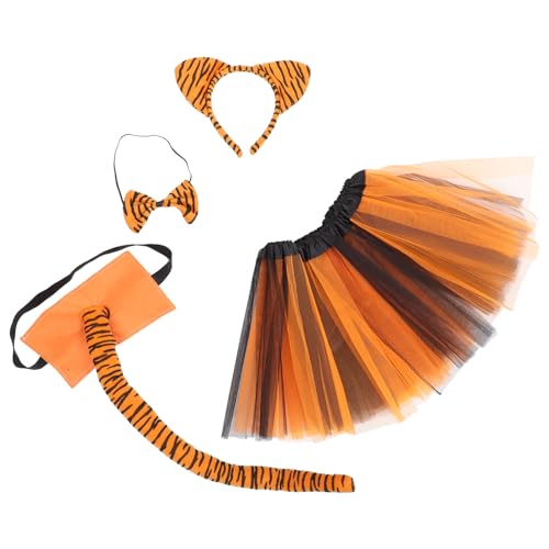 Toyvian 1satz Tiger Cosplay Zubehör Haarreif Mit Tigerohren Fliege Und Tüllrock Für Halloween Und Kostümpartys Und Tragen Toyvian 1satz Tiger Cosplay Zubehör Haarreif Mit Tigerohren Fliege Und Tüllrock Für Halloween Und Kostümpartys Und Tragen von Toyvian