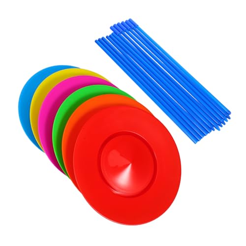 Toyvian 1 Set Jonglierset Spinning Plate Stick Kit Für Mädchen Und Jungen, Hobby, Outdoor, Geburtstagsfeier, Festivals, Zirkusvorstellungen, Verbesserung Der Hand-Augen-koordination Toyvian 1 Set Jonglierset Spinning Plate Stick Kit Für Mädchen Und Jungen, Hobby, Outdoor, Geburtstagsfeier, Festivals, Zirkusvorstellungen, Verbesserung Der Hand-Augen-koordination von Toyvian