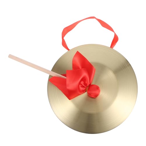 Toyvian 1 Set Kindergong Drift Gong Instrument Autos Zappelgeste Film Musikbälle Set Finger Matschig Rassel Handgong Stunt Mini Perlenarmband Gong Kupfer Golden von Toyvian