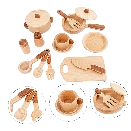 Toyvian 1 Set Küche Holz Prop Vorschule Entwicklung Gelb Toyvian 1 Set Küche Holz Prop Vorschule Entwicklung Gelb von Toyvian