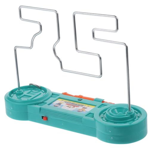 Toyvian 1 Set Labyrinth Spiel Party Lustiges Spiel Elektrisches Touch Touch Tube Maze 3D Elektromagnetisches Labyrinth Interessantes Elektrisches Bump Labyrinth Kunststoff Blau von Toyvian