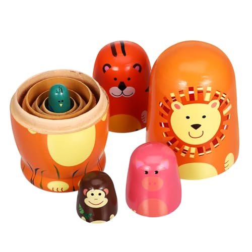 Toyvian 1 Set Matryoshka Holzpuppen Wollpuppen Nistpuppen Nistpuppen Für Holznistpuppen von Toyvian