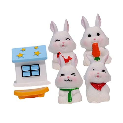 Toyvian Miniatur-Modell Hase Statue Ornament Für Yard Decor Auto Ornament Hase Figur Toyvian Miniatur-Modell Hase Statue Ornament Für Yard Decor Auto Ornament Hase Figur von Toyvian