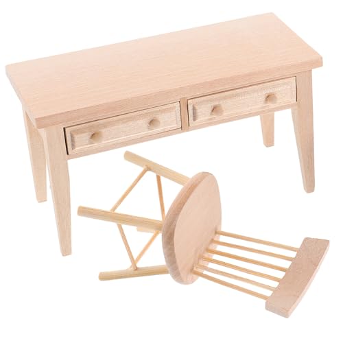 Toyvian 1 Set Mini Computer Desk Miniatur Tisch Puppenhaus Tisch Dekoration Möbel Puppenzubehör Toyvian 1 Set Mini Computer Desk Miniatur Tisch Puppenhaus Tisch Dekoration Möbel Puppenzubehör von Toyvian