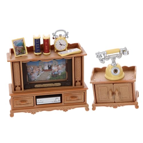 Toyvian 1 Set Mini Miniatur Möbel Puppe Einrichtungs Entzückende Tiny Modell Kunststoff von Toyvian
