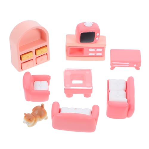 Toyvian 1 Set Miniaturmöbel Puppenhaus Wohnzimmer Sofa Tv -Schrank Winzig Katze Couch DIY Micro Landschaft Ornamente Accessoires Für Fairy Garden Home Decor Toyvian 1 Set Miniaturmöbel Puppenhaus Wohnzimmer Sofa Tv -Schrank Winzig Katze Couch DIY Micro Landschaft Ornamente Accessoires Für Fairy Garden Home Decor von Toyvian