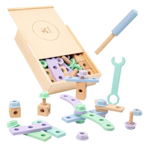 Toyvian 1 Set Montagewerkzeug Werkzeuge Kleinkind Werkzeuge Für Kleinkinder Kinderspielzeug Werkzeuge Für Werkzeug Lernspielzeug Kinderspielzeug Lernspielzeug Holz Werkzeug Aus Holz von Toyvian