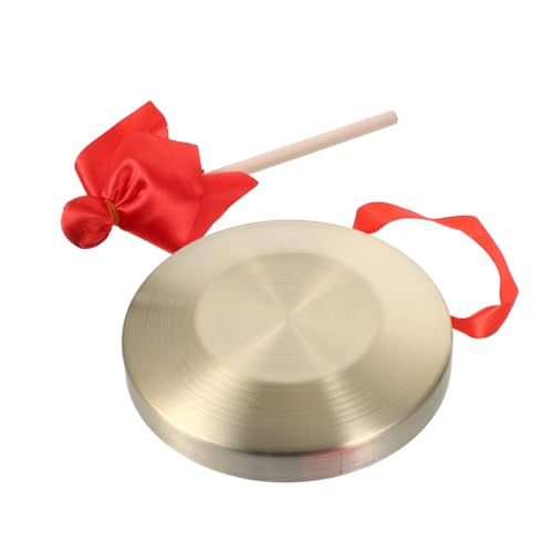 Toyvian 1 Set Musikinstrument Handwebstuhl Freundschaftsarmband Bastelset Gongs Kleine Gongs Tonperlen Armband Bastelset Vilest Thing Gong Schlägel Glocke Golden von Toyvian