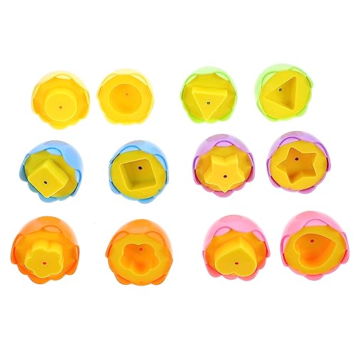 Toyvian Ostereier Für Kinder – 12 Passende Eier – Sortier-Puzzle-Spielzeug – Buntes Lernspielzeug – Geschenksets Für Jungen Und Mädchen von Toyvian
