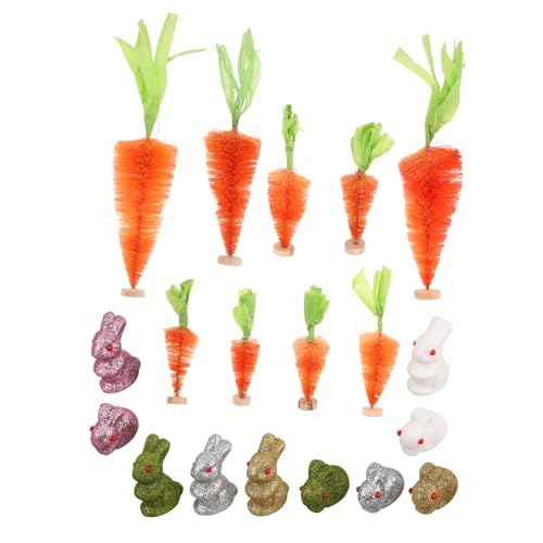 Toyvian 1 Set Osterhasen Figuren Gefälschte Karotten Glitzer Spring Kaninchen Statue Tier Skulptur Tisch Herzstück DIY Crafts Home Decor Toyvian 1 Set Osterhasen Figuren Gefälschte Karotten Glitzer Spring Kaninchen Statue Tier Skulptur Tisch Herzstück DIY Crafts Home Decor von Toyvian