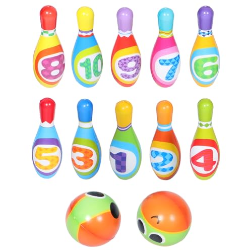 Toyvian 1 Set PU-Bowling-Sets für Kleinkinder, Baby-Bowling-Pins mit Zahlen und Bällen für Geburtstagsfeiern im Innen- und Außenbereich, pädagogisches Aktivitätsspielzeug Toyvian 1 Set PU-Bowling-Sets für Kleinkinder, Baby-Bowling-Pins mit Zahlen und Bällen für Geburtstagsfeiern im Innen- und Außenbereich, pädagogisches Aktivitätsspielzeug von Toyvian