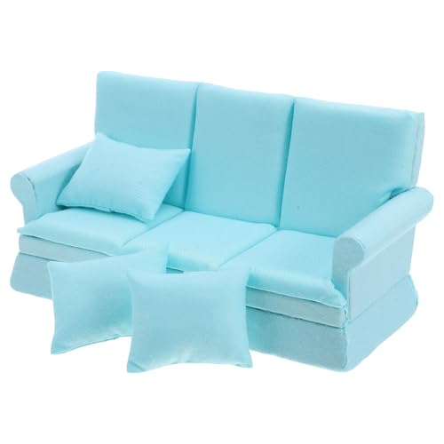 Toyvian 1 Set Puppencouch: Puppenhaus-Minimöbelsofa mit winzigen Kissen, süße Couchmöbeldekoration für Puppenhaus-Wohnzimmerszene, DIY-Projekt Toyvian 1 Set Puppencouch: Puppenhaus-Minimöbelsofa mit winzigen Kissen, süße Couchmöbeldekoration für Puppenhaus-Wohnzimmerszene, DIY-Projekt von Toyvian