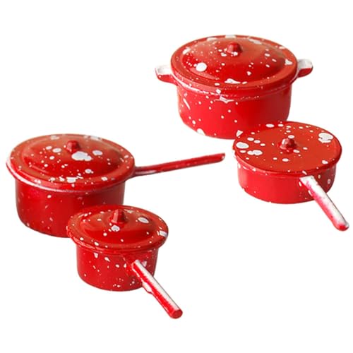 Toyvian 1 Set Puppenhaus Emaille Pfanne Herd Braten Mehrzweck Cocktails Machen Milch Pfanne Backen Innendekoration Machen Topper Kochtopf Kochgeschirr Miniatur Küchenutensilien Metall Rot Toyvian 1 Set Puppenhaus Emaille Pfanne Herd Braten Mehrzweck Cocktails Machen Milch Pfanne Backen Innendekoration Machen Topper Kochtopf Kochgeschirr Miniatur Küchenutensilien Metall Rot von Toyvian