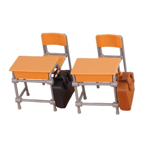 Toyvian Puppenhaus Schultasche Modell Miniatur Schreibtisch Stuhl Set Klassenzimmer Für Jungen Und Mädchen Toyvian Puppenhaus Schultasche Modell Miniatur Schreibtisch Stuhl Set Klassenzimmer Für Jungen Und Mädchen von Toyvian