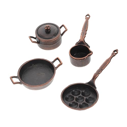 Toyvian 1 Set Puppenhaus Miniatur Küchenset DIY Metalltöpfe Und Pfannen Realistisches Mini Küchengeschirr Für DIY Rollenspiele Und Teeparty Toyvian 1 Set Puppenhaus Miniatur Küchenset DIY Metalltöpfe Und Pfannen Realistisches Mini Küchengeschirr Für DIY Rollenspiele Und Teeparty von Toyvian