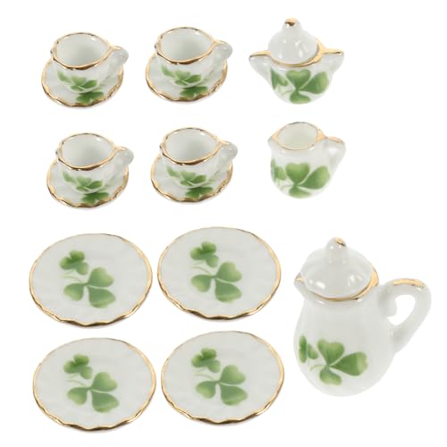 Toyvian Puppenhaus Mini Tee-Set Kit Miniatur Porzellan Tassen Pretend Spielen Spielzeug Toyvian Puppenhaus Mini Tee-Set Kit Miniatur Porzellan Tassen Pretend Spielen Spielzeug von Toyvian