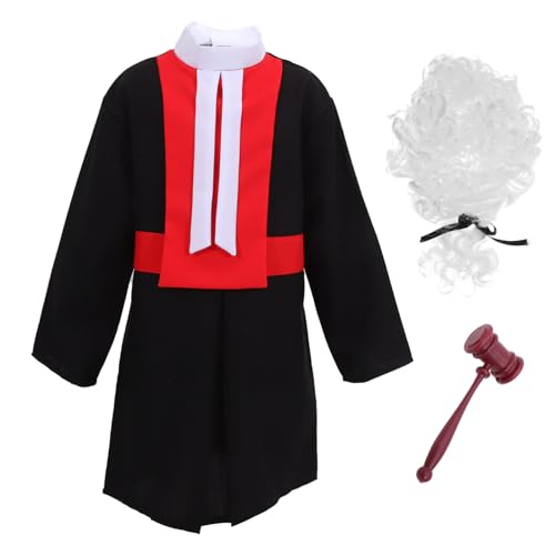 Toyvian 1 Set Richteruniform Kostüme Schiedsrichterblock Jurakarriere Kinderrichter Hammer Ordnung Jungen Outfits Bekleidung Anzüge Für Jungen Richterkostüm Kleinkind von Toyvian