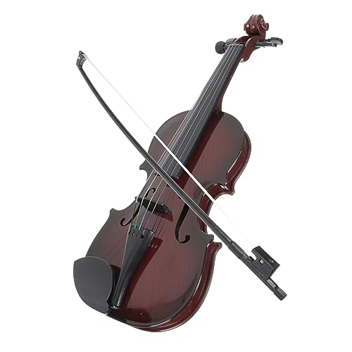 Toyvian 1 Set Simulierte Violine Spielten Violine Kleinkind Instrumentenspielzeug Kleines Musikspielzeug Kunststoff Geigenspielzeug Musikinstrument Musikspielzeug von Toyvian