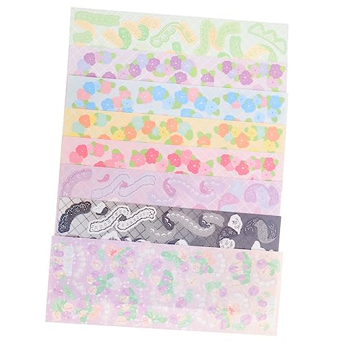 Toyvian Süße Scrapbook-Aufkleber 8 Bögen Mit Aufklebern Für Tagebuch Notizbuch Kartenherstellung Bastelaufkleber Ästhetisches Aufkleberpaket Zufälliger Stil Toyvian Süße Scrapbook-Aufkleber 8 Bögen Mit Aufklebern Für Tagebuch Notizbuch Kartenherstellung Bastelaufkleber Ästhetisches Aufkleberpaket Zufälliger Stil von Toyvian