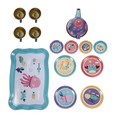 Toyvian 1satz Mädchen Tee-Set Teiliges Spielzeug Geschirr Mit Unterwasser-Muster Junge Mädchen Küchenzubehör Für Fantasievolles Spielen Für Rollenspiele Und Deko Zur Teeparty Toyvian 1satz Mädchen Tee-Set Teiliges Spielzeug Geschirr Mit Unterwasser-Muster Junge Mädchen Küchenzubehör Für Fantasievolles Spielen Für Rollenspiele Und Deko Zur Teeparty von Toyvian
