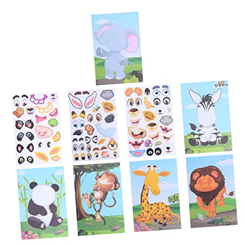 Toyvian 1 Set Tiergesichts Aufkleber Zum Wechseln Für Aufkleber Für Tiere Kindergeschenke Die Tier Nagelaufkleber Kinderaufkleber Gesichts Match Aufkleber Mix and Match Toyvian 1 Set Tiergesichts Aufkleber Zum Wechseln Für Aufkleber Für Tiere Kindergeschenke Die Tier Nagelaufkleber Kinderaufkleber Gesichts Match Aufkleber Mix and Match von Toyvian