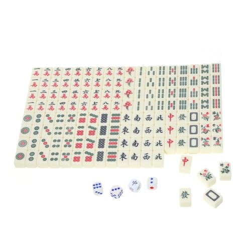 Toyvian Gastgeschenke 1 Set Tragbares Mahjong Spielzeug Aus Kunstleder Reise Mini Tischspiele Für Partys von Toyvian