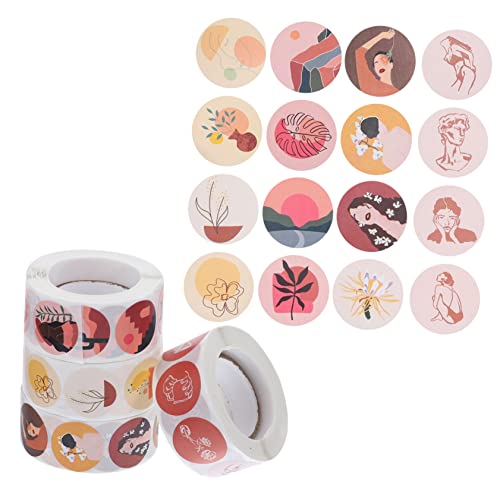 Toyvian 4rollen Dekorative Scrapbooking Aufkleber Im Cartoon-Stil Für -alben Tagebücher Und Planer Verschiedene Designs Selbstklebend Für Kreative Bastelprojekte von Toyvian