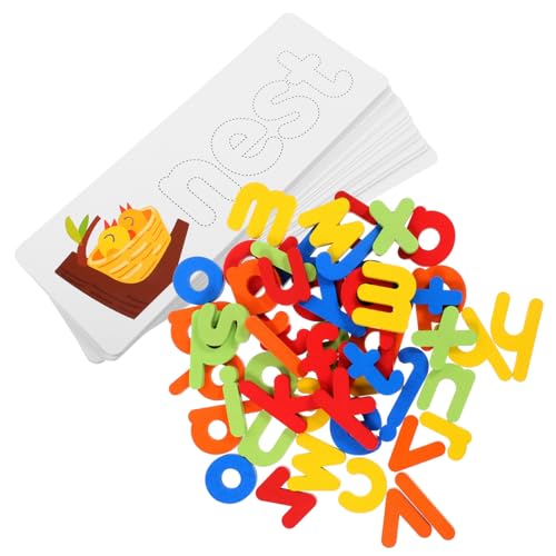 Toyvian Holzbuchstabenspielzeug Alphabet-rechtschreibspiele Für Kinder Lernkarten Für Englische Wörter Lernspielzeug Toyvian Holzbuchstabenspielzeug Alphabet-rechtschreibspiele Für Kinder Lernkarten Für Englische Wörter Lernspielzeug von Toyvian