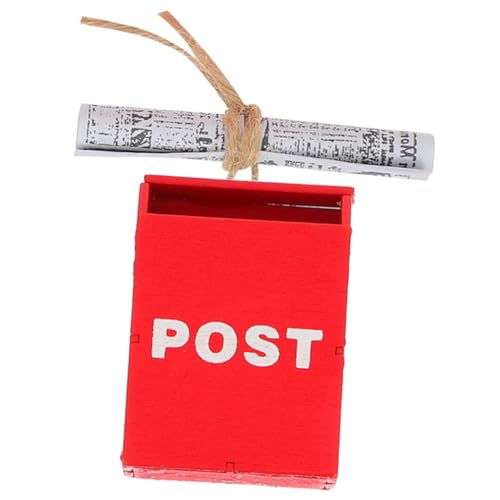 Toyvian Vielseitiger Mini-hausbriefkasten - Holz-Papier-Ornament Für Puppenhaus- Toyvian Vielseitiger Mini-hausbriefkasten - Holz-Papier-Ornament Für Puppenhaus- von Toyvian