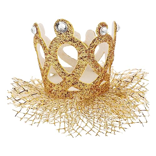 Toyvian 1 Stück Goldene Tüllkrone für Haarschmuck für Geburtstagsfeiern Partys und Fotoshootings mit Haarklammer für Besonderen zur Haut und Haar Toyvian 1 Stück Goldene Tüllkrone für Haarschmuck für Geburtstagsfeiern Partys und Fotoshootings mit Haarklammer für Besonderen zur Haut und Haar von Toyvian