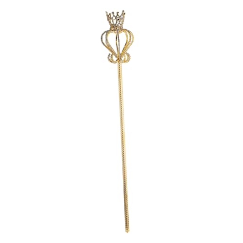 Toyvian 1 Stück Goldener Cosplay Stock für Bühnenauftritte und Kostümfeiern Elegante Leuchtende Accessoires für Halloween und Mehr von Toyvian