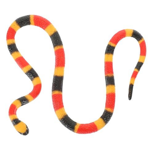 Toyvian 1 Stück Korallenschlangendekoration plastikschlange Schlangen Ornament Schlangen Modellbau Tiere Schlangen-Halloween- simulierte Schlangenverzierung Korallenschlangenmodell von Toyvian