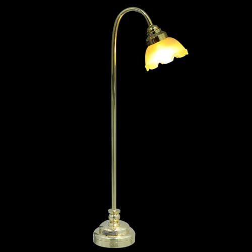 Toyvian 1 Stück Miniatur-puppenhauslampe – Puppenhaus-stehlampe im Maßstab 1/12, Miniatur-puppenhauslichter, Led, Batteriebetrieben, für Puppenhaus-dekorationszubehör von Toyvian