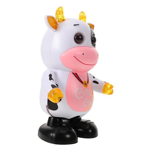 Toyvian 1 Stück Musical Singen Musik Maskottchen Kuh Elektrische Tanzen Rinder Jahr des Ochsen Musical Frühling Festival Präsentieren Rinder Kunststoff von Toyvian