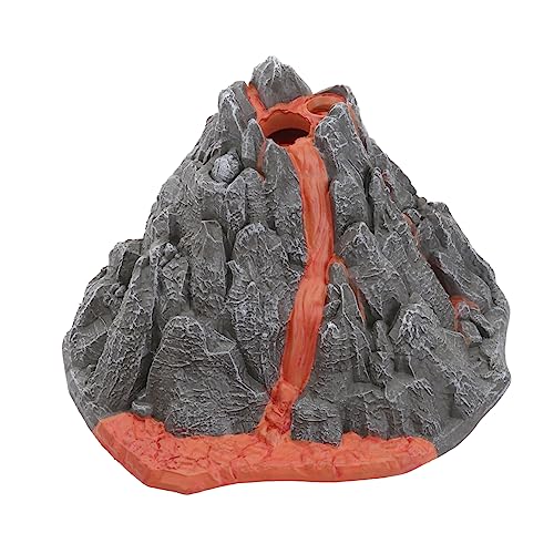 Toyvian 1 Stück Vulkanmodell Kind Wohnkultur Desktop-Vulkan-Dekoration Simuliertes Vulkanornament Vulkanhandwerk Vulkan-Desktop-schmuck Grey von Toyvian